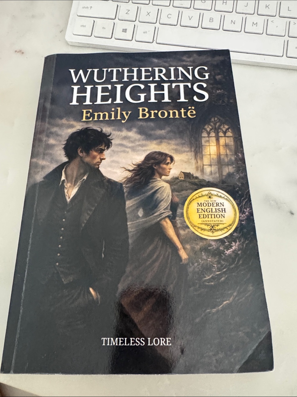 Wuthering Heights by Emily Brontë — Black Hardcover-Style Edition